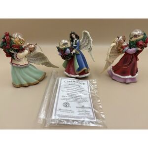 Lot Of 9 (3 Certified) Ashton-Drake Thomas Kinkade Angels Water Globe Read Flaws